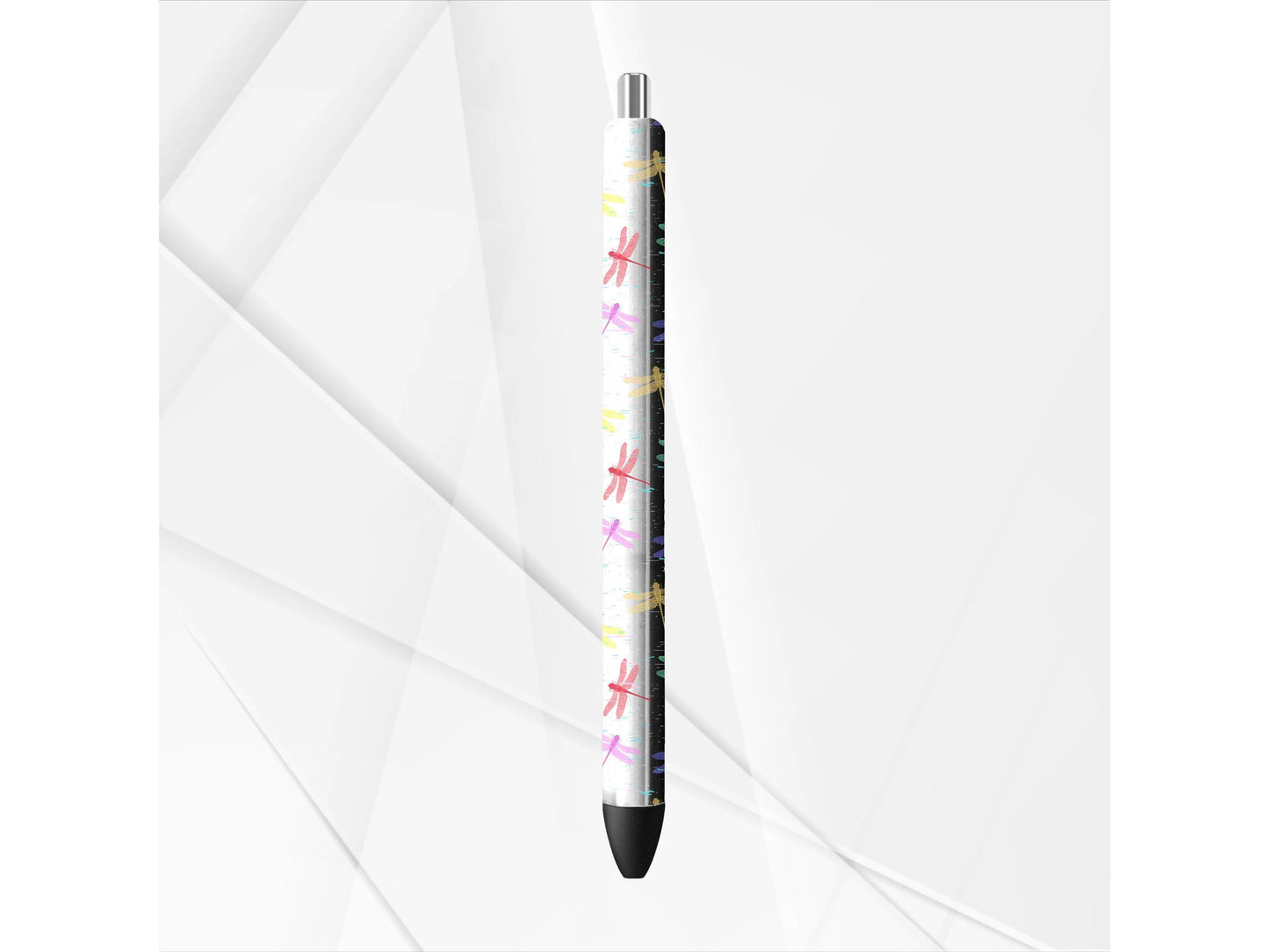UVDTF Pen Dragonfly Wrap, Colorful Dragonflies, Ready to Apply, Permanent Waterproof Adhesive