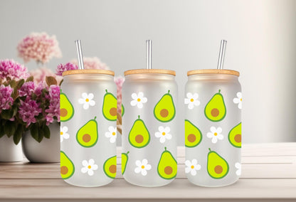 UV DTF Wrap Avocado & Daisy