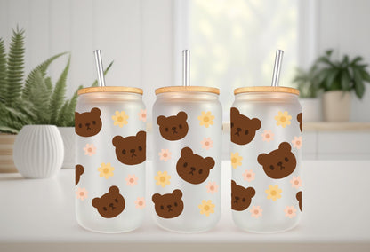 UVDTF Wrap Teddy Bear Dark Brown