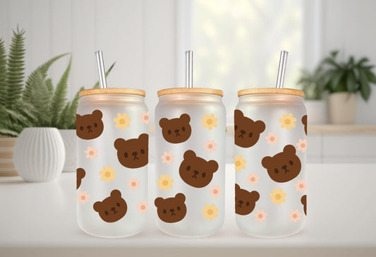 UVDTF Wrap Teddy Bear Dark Brown