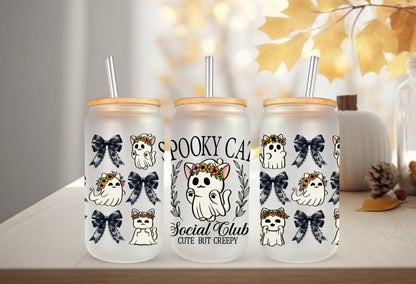UVDTF Wrap Spooky Cat Club Cute but Creepy