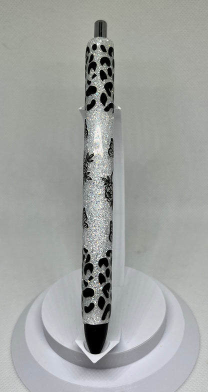 Leopard Mama White Glitter Pen, UV Resin Pens, Mom Gifts, Nurse Gift, Teacher Gift, Gift ideas