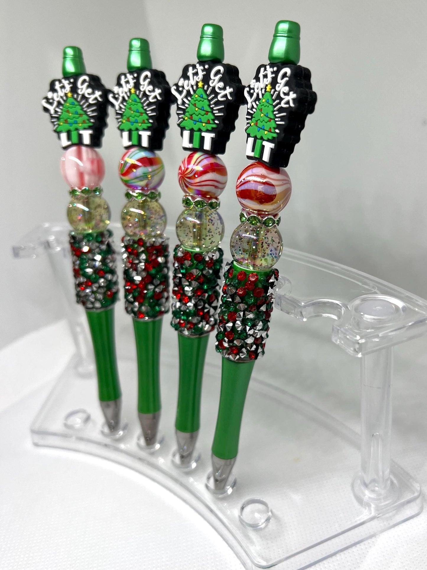 Beaded Pen Let’s Get Lit Ink Pen, Christmas Pen, Nurse Gifts, Teacher Gifts, Graduation Gifts, Gifts for Her, Retractable Pen