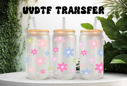UVDTF Wrap Pastel Retro Flowers