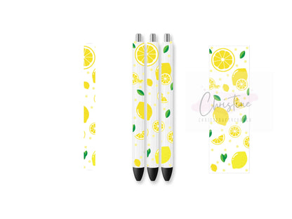 UVDTF Pen Wrap Lemons