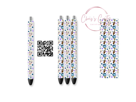 UVDTF Pen Wrap Halloween Mummy Frankenstein