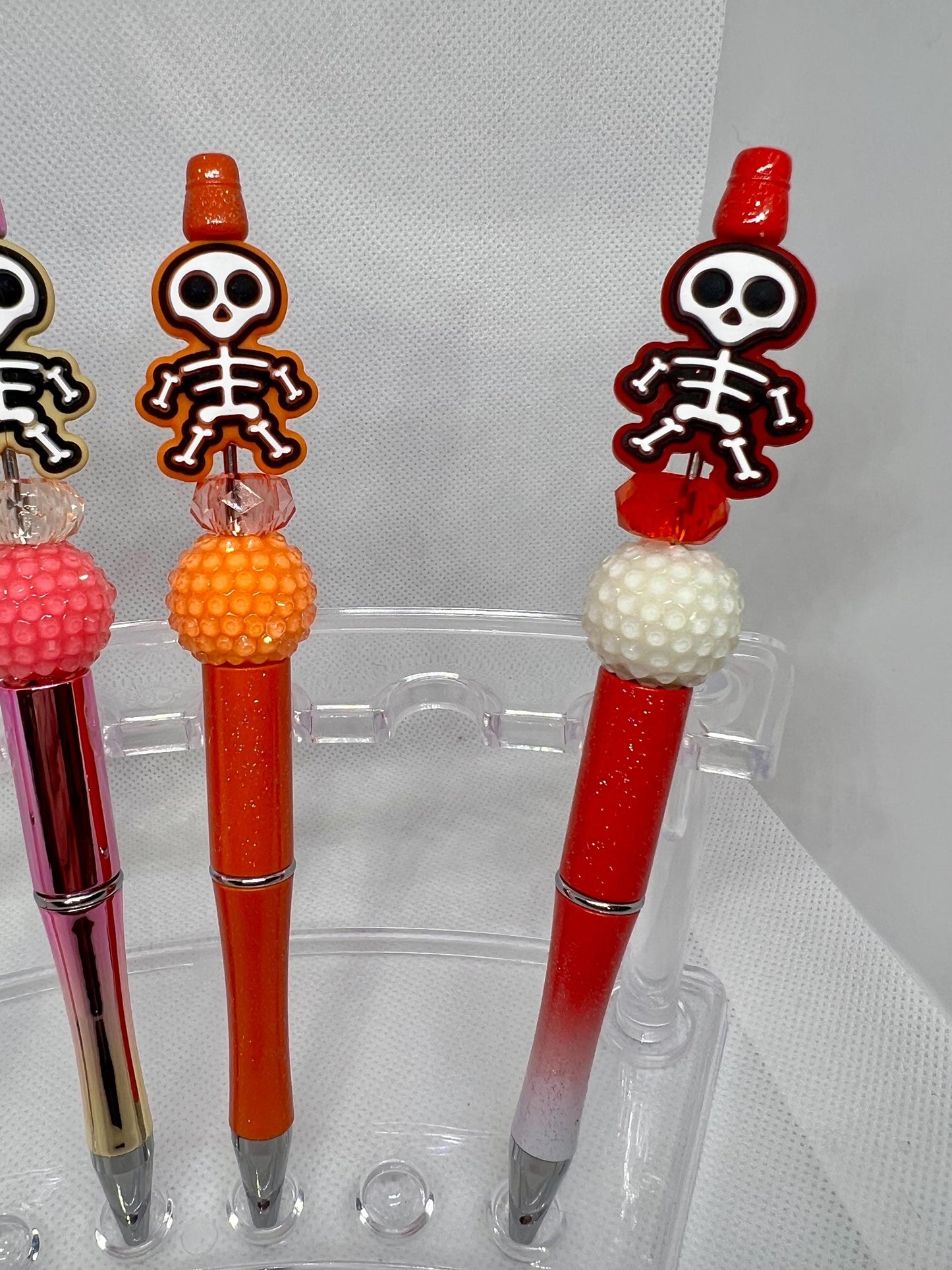Cute Skeleton Beaded Pen