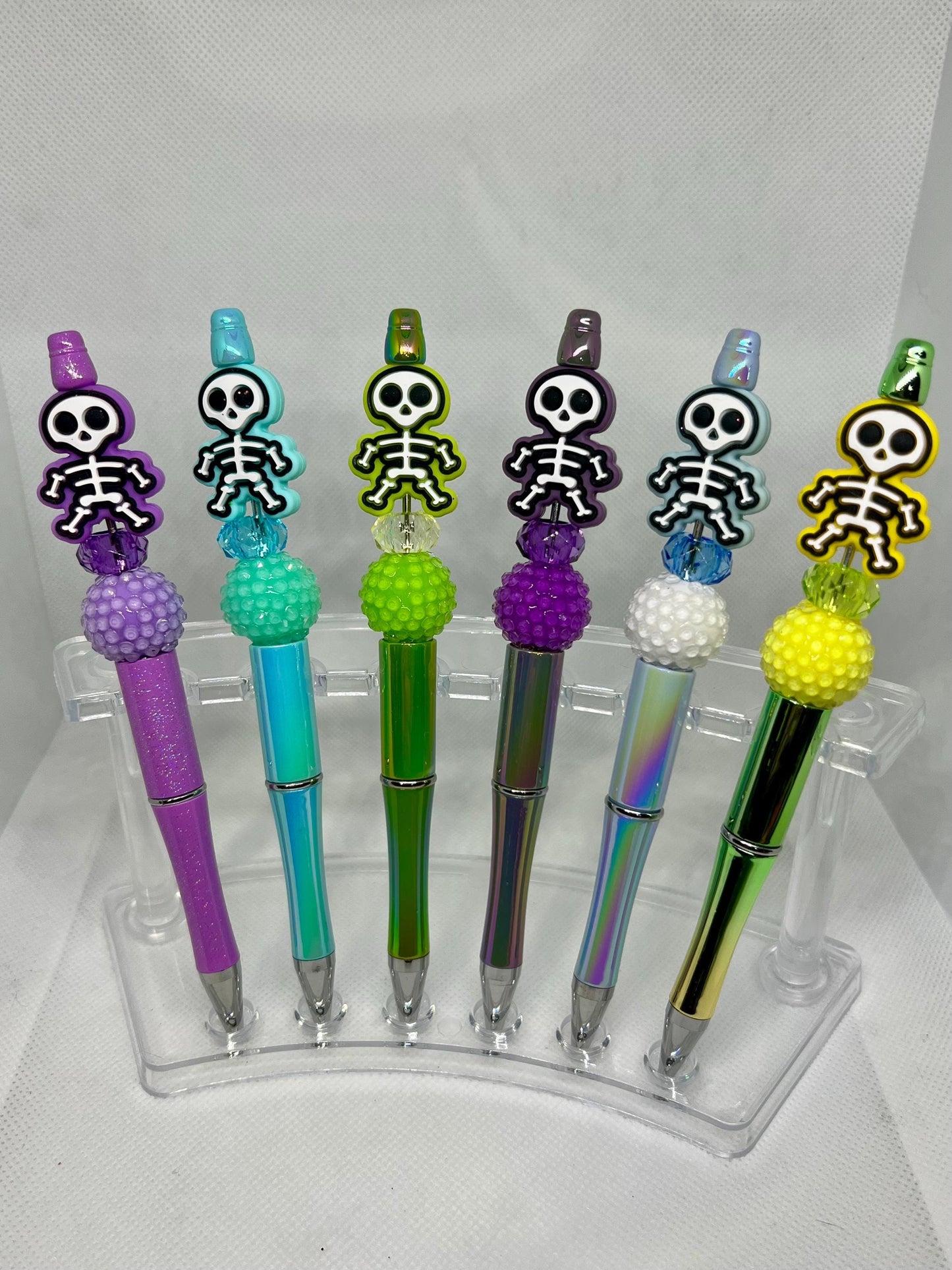 Cute Skeleton Beaded Pen