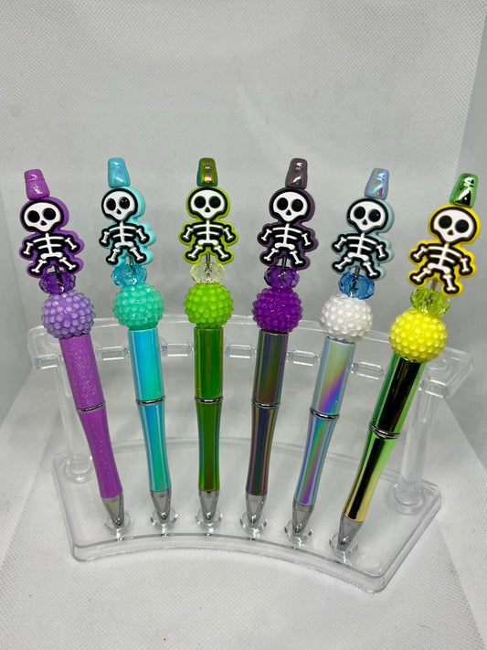 Cute Skeleton Beaded Pen