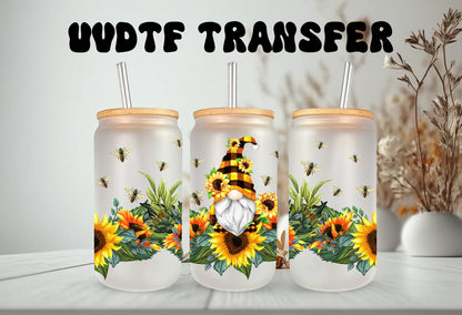 UVDTF Wrap Gnome Sunflower