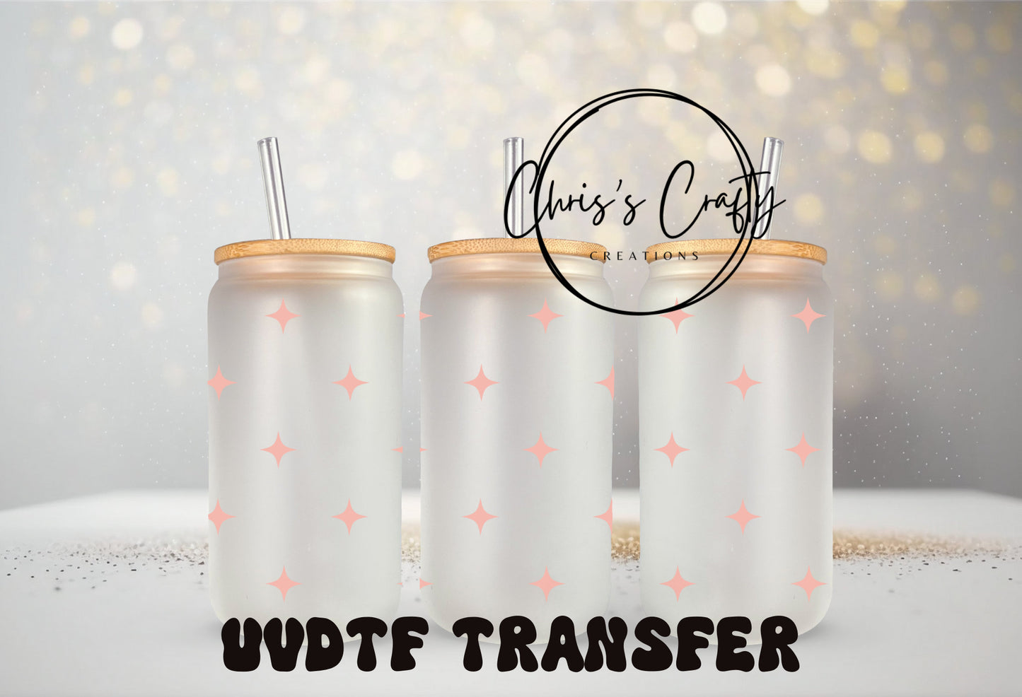 UVDTF Wrap Mini Pink Stars