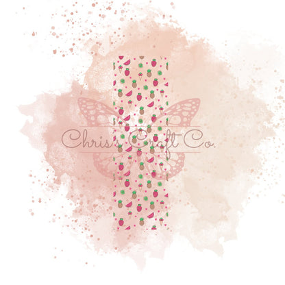 UVDTF Pen Wrap Summer Fruit, Tropical Fruit Pen wrap, Pen Wrap, Epoxy Pen Wrap, Ink Joy Pen Wrap, Permanent Waterproof Adhesive