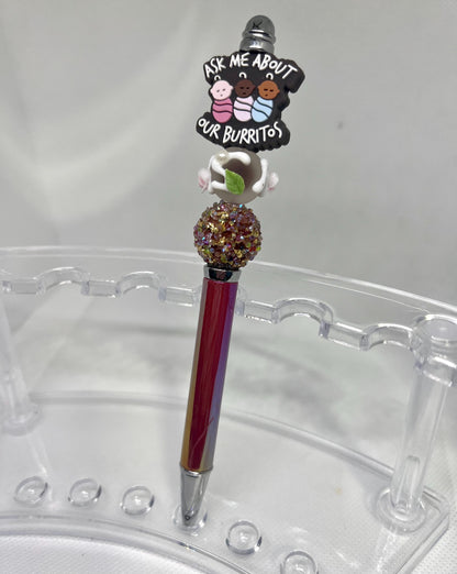 Labor Delivery Nurse Beaded Pen, Refillable Ink Pen, Sarcastic Pen, Fun Pens Acrylic Beads, Custom Pen, Retractable Ink Pen, Graduation