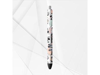 UVDTF Pen Wrap Cute Racoon, Critter Pen Wrap, Ready to apply, Permanent Waterproof Adhesive