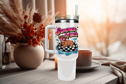 UVDTF Decal Summer Vibes Highland Cow
