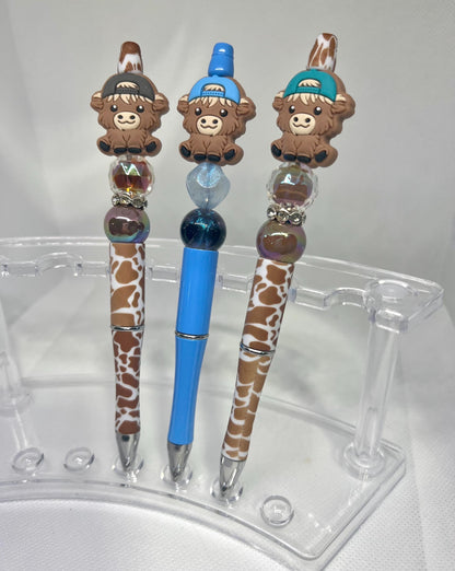 Beaded Pen Highland Cow Ball Cap