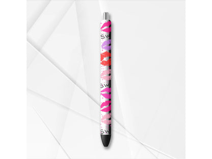 UVDTF Pen Wrap only Valentines Kiss Lips