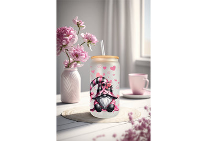 UVDTF Wrap Cancer Awareness Gnomes Pink Ribbon