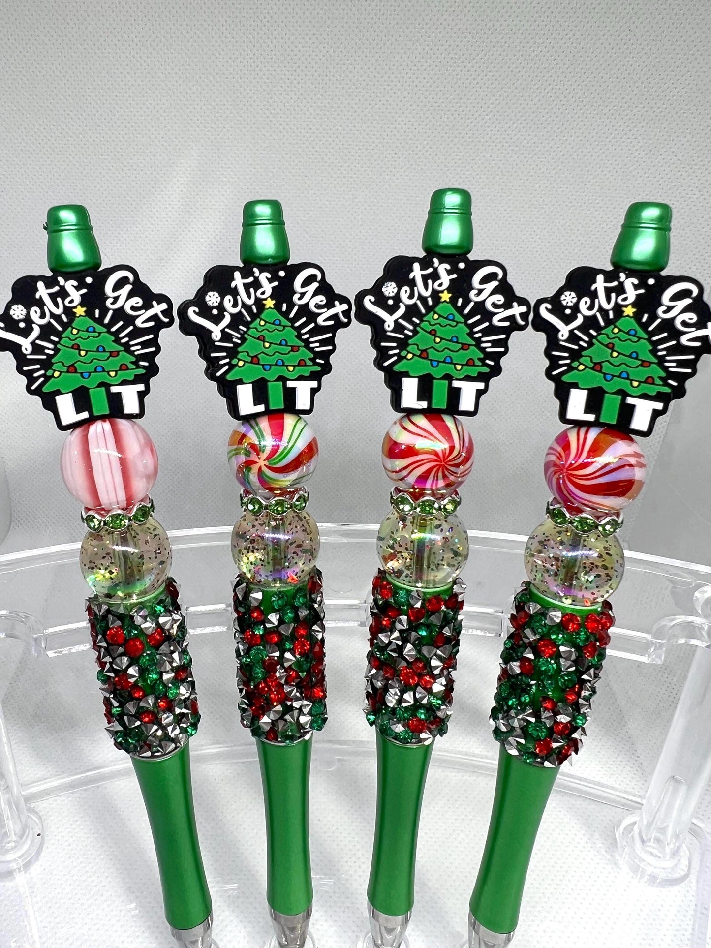 Beaded Pen Let’s Get Lit Ink Pen, Christmas Pen, Nurse Gifts, Teacher Gifts, Graduation Gifts, Gifts for Her, Retractable Pen