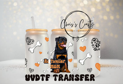 UVDTF Wrap Rottweiler Mom