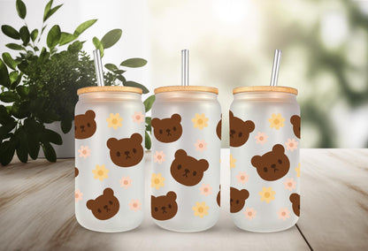 UVDTF Wrap Teddy Bear Dark Brown