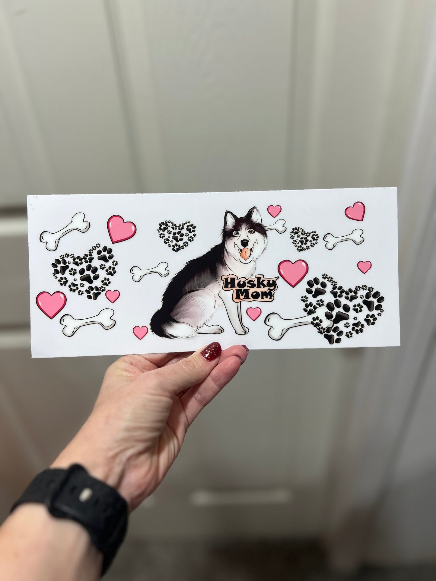 Husky Mom Sticker – Durable Vinyl Decorative Stickers | Waterproof Tumbler Wrap