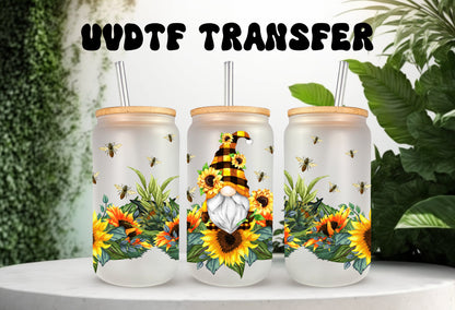 UVDTF Wrap Gnome Sunflower