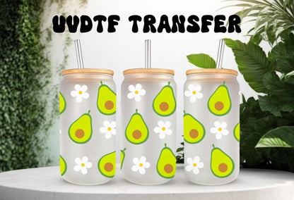 UV DTF Wrap Avocado & Daisy