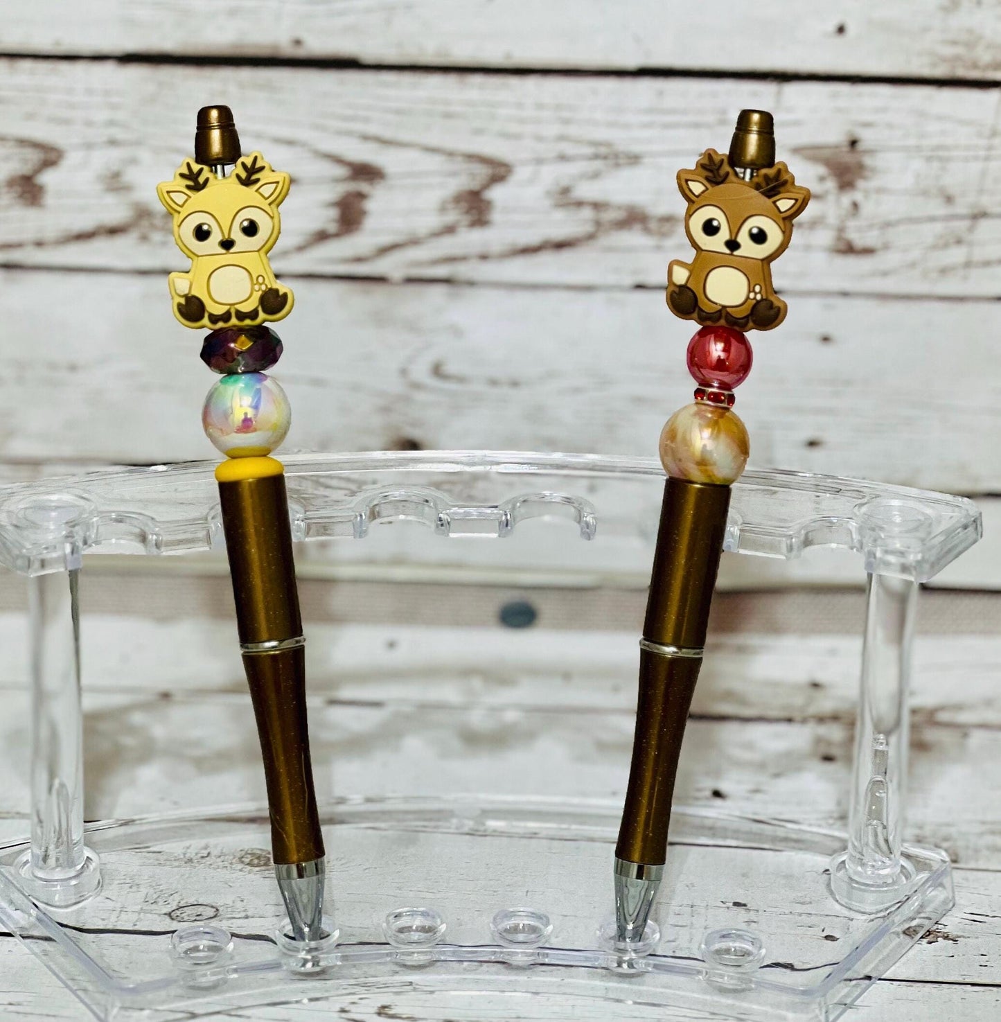 Beaded Pen Cute Reindeer Ink Pen, Christmas Pen, Nurse Gifts, Teacher Gifts, Graduation Gifts, Gifts for Her, Retractable Pen