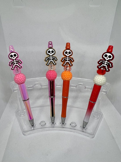 Cute Skeleton Beaded Pen
