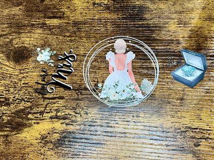 UVDTF Wrap Future Mrs. Bride to be  16oz Can Glass Mug or Tumbler, Ready to apply, Gifts for Her, Wedding gifts, Double Sided Option