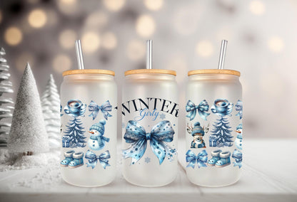 UVDTF Wrap Winter Girly Coquette Bow Deer